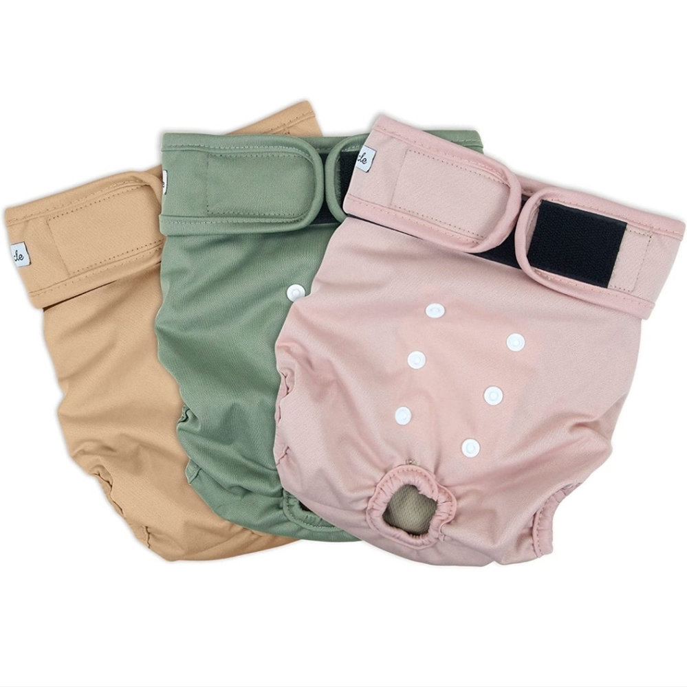 Grecle Washable Female Dog Diapers Premium Reusable Diapers